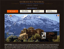 Tablet Screenshot of kasbahdutoubkal.com